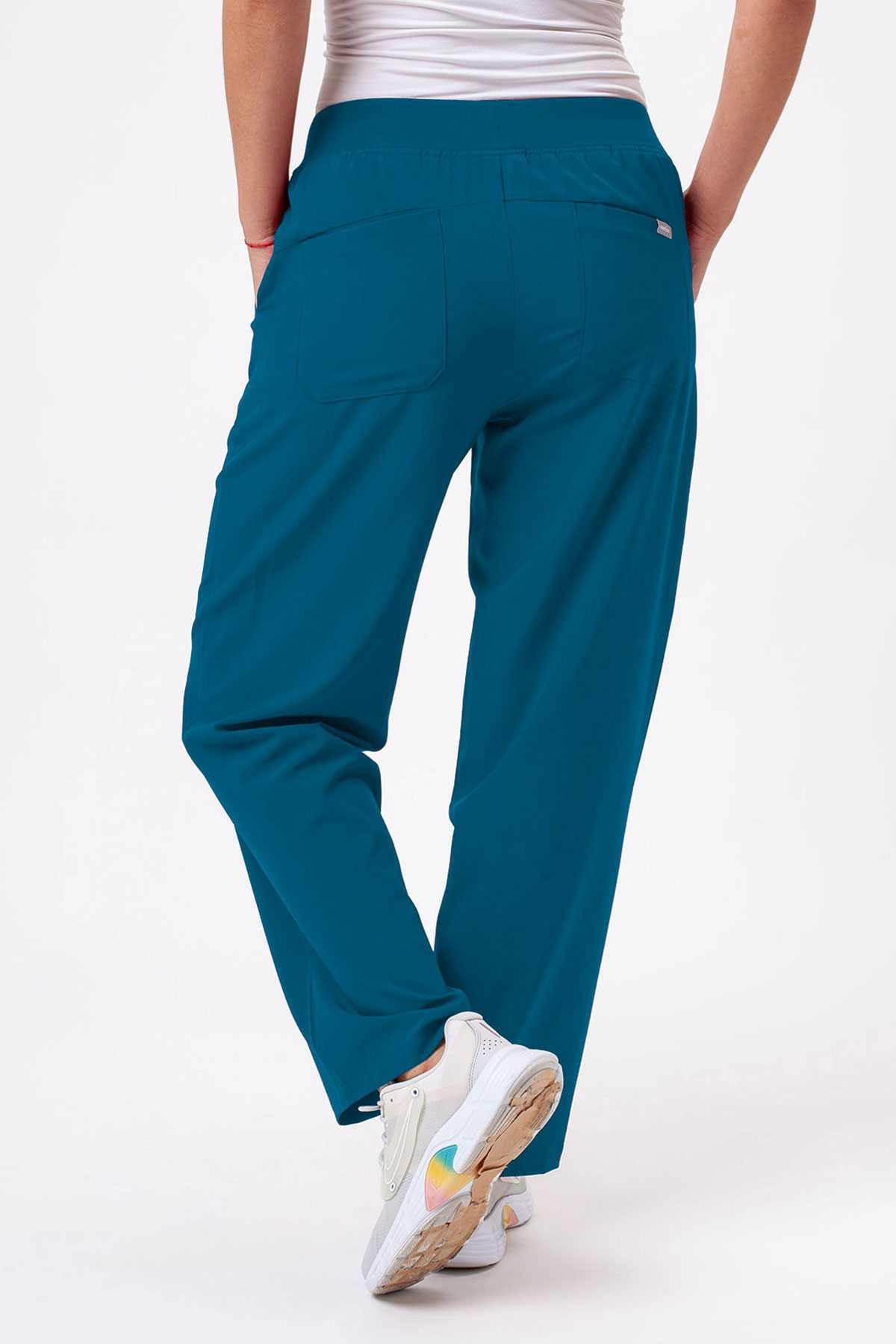 Women's Sunrise Move Zen scrub trousers caribbean blue-1