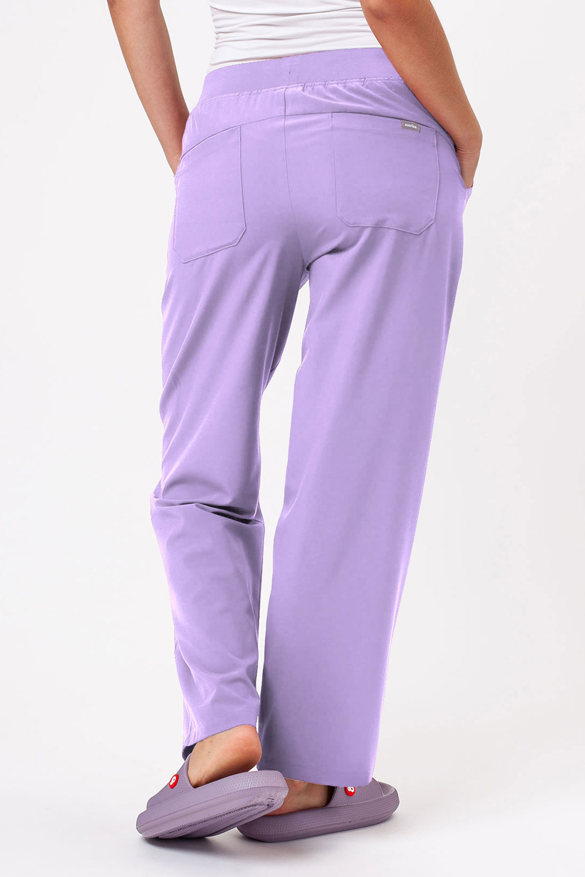 Women's Sunrise Move Zen scrub trousers lavender-1