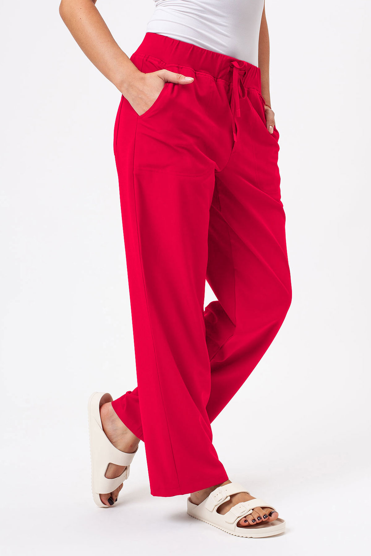 Women's Sunrise Move Zen scrub set raspberry-9