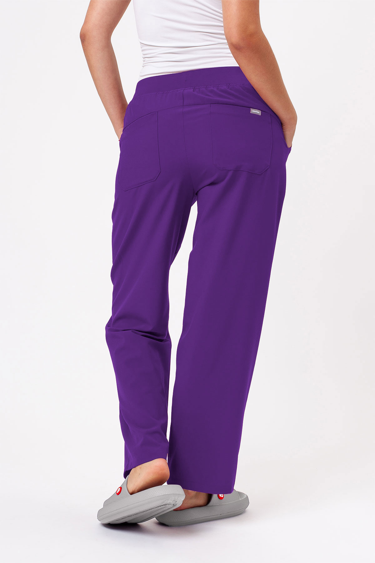 Women's Sunrise Move Zen scrub trousers purple-1