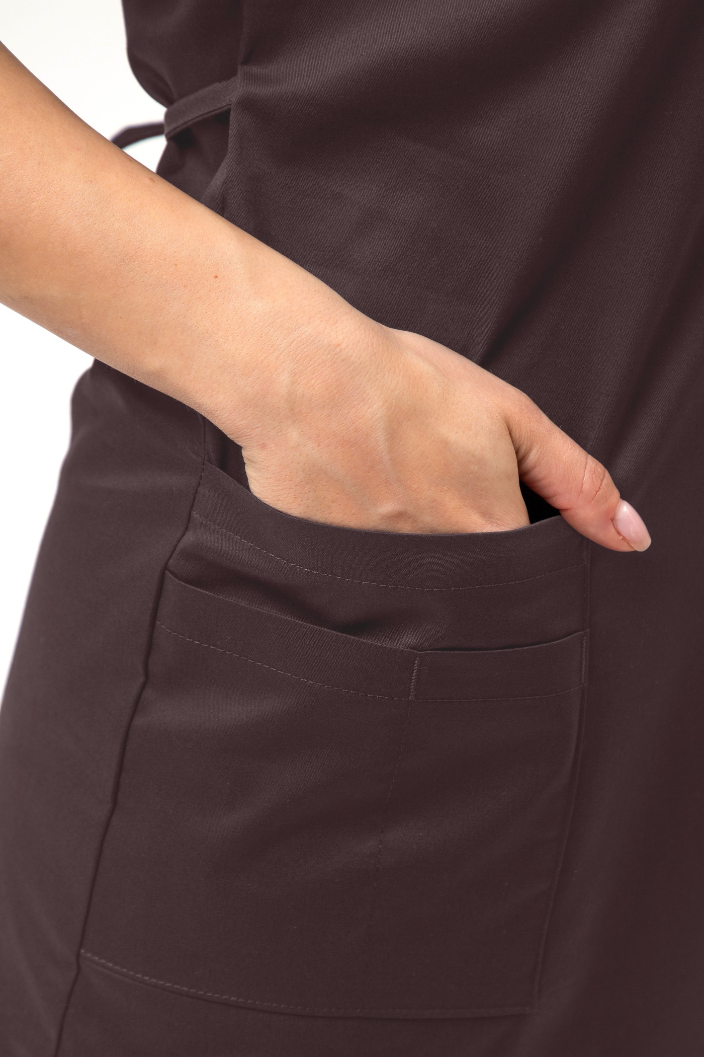 Sunrise Uniforms Vital scrub dress choco-3