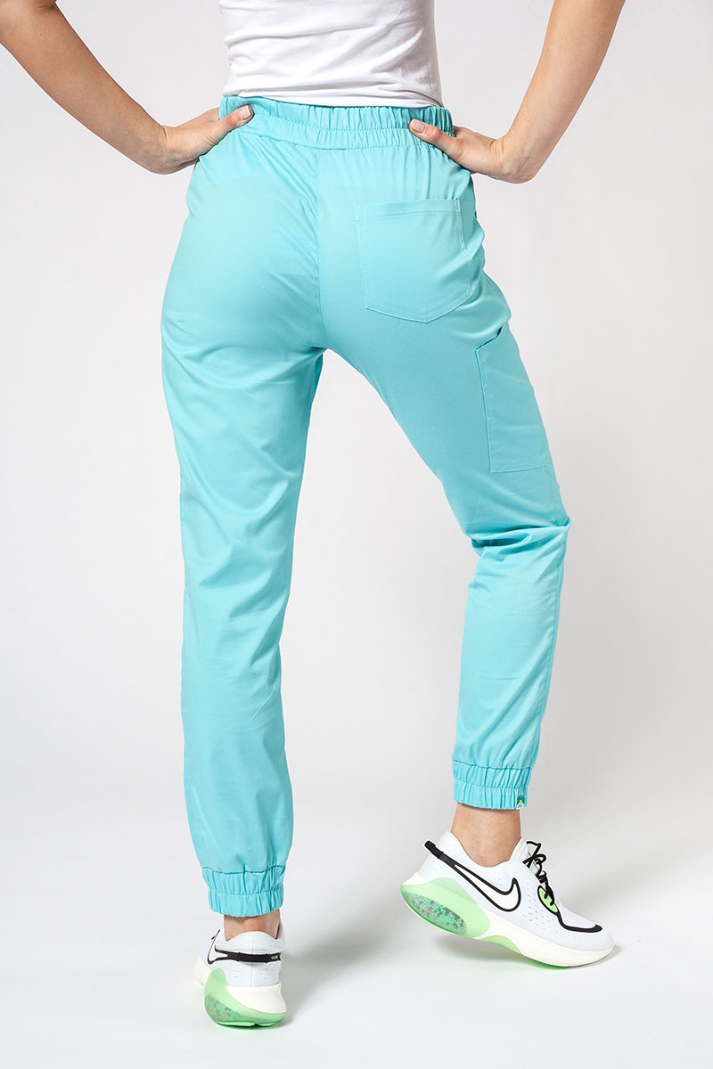 Women’s Sunrise Uniforms Active Air jogger scrub trousers aqua-1