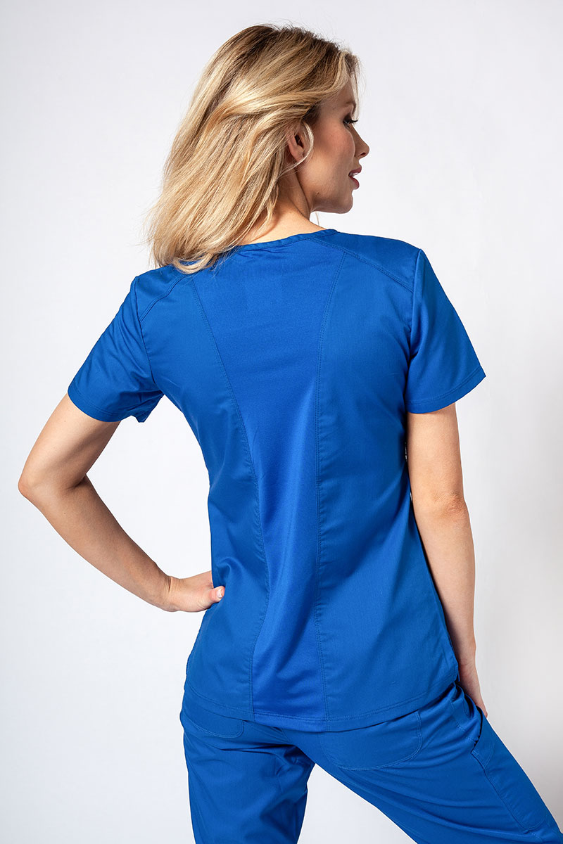 Women's Maevn EON Sport Sporty & Comfy classic scrubs set royal blue-3