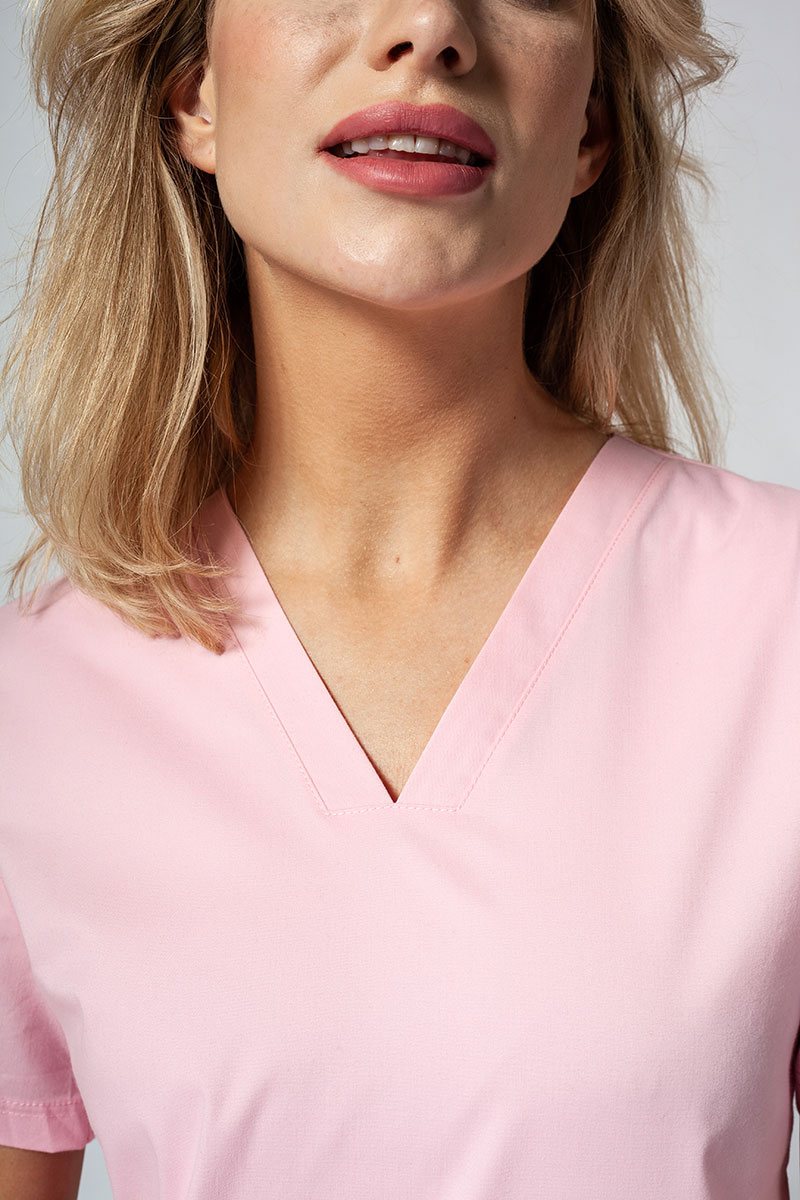 Women’s Sunrise Uniforms Active Bloom scrub top blush pink-2
