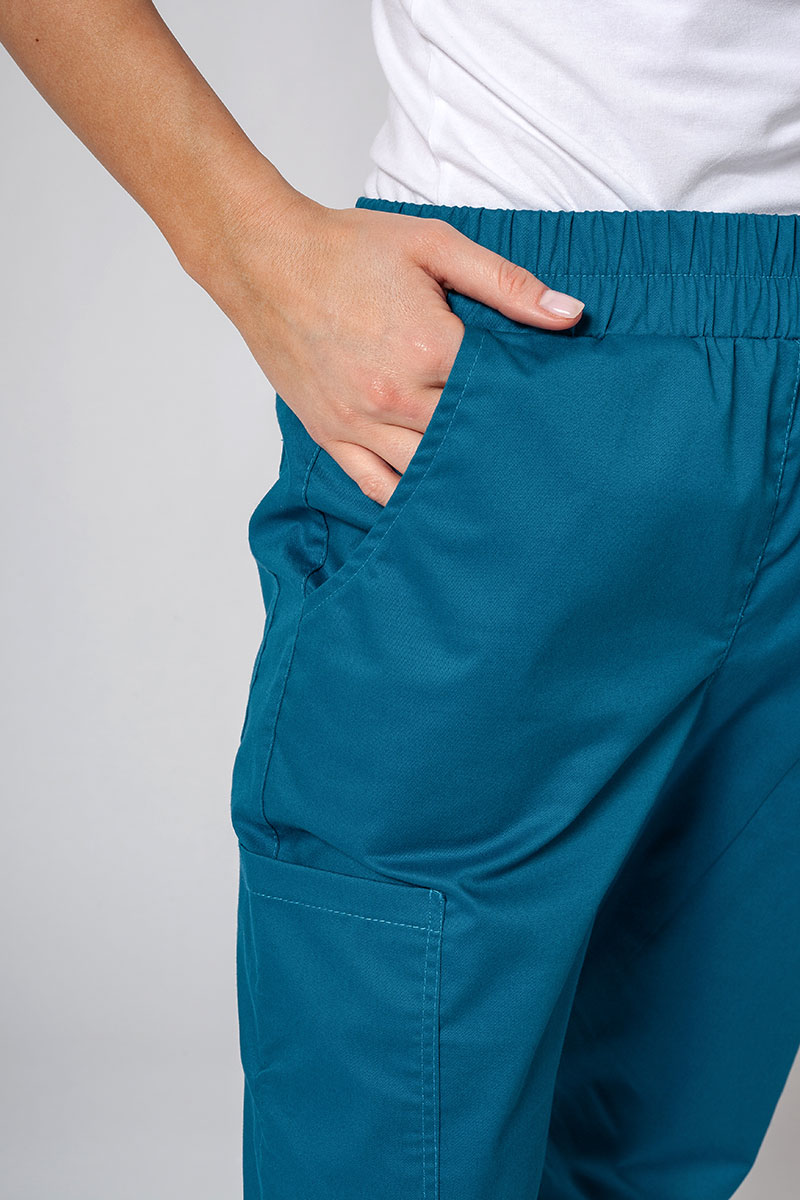 Women’s Sunrise Uniforms Active Air jogger scrub trousers caribbean blue-2