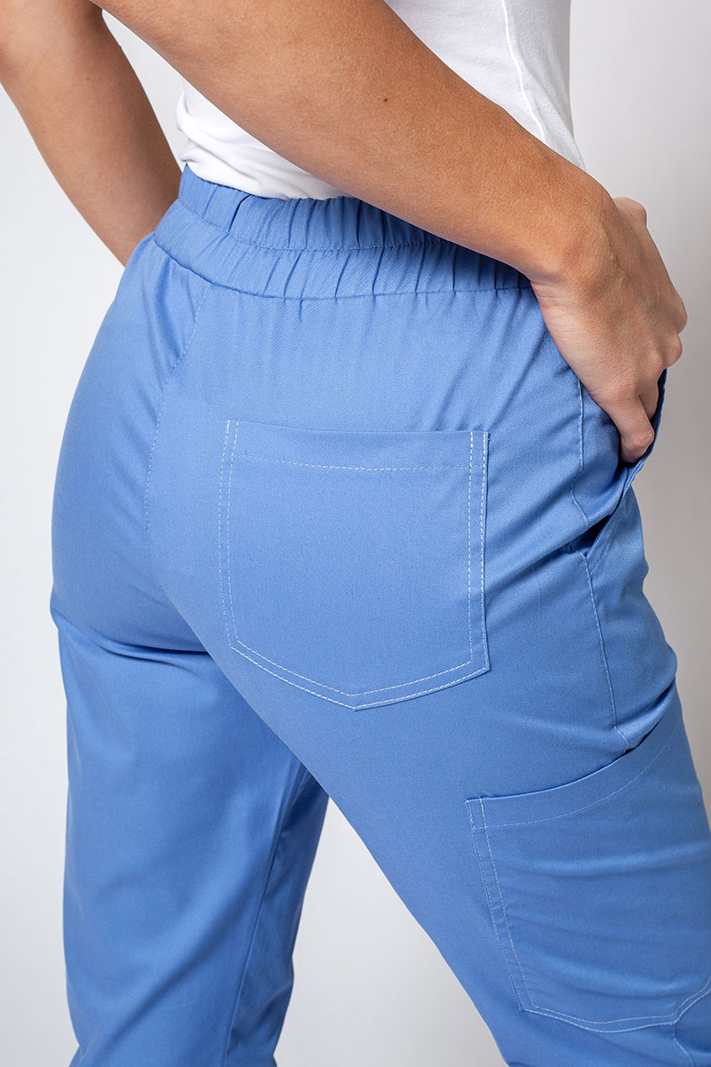 Women’s Sunrise Uniforms Active Air jogger scrub trousers ceil blue-3