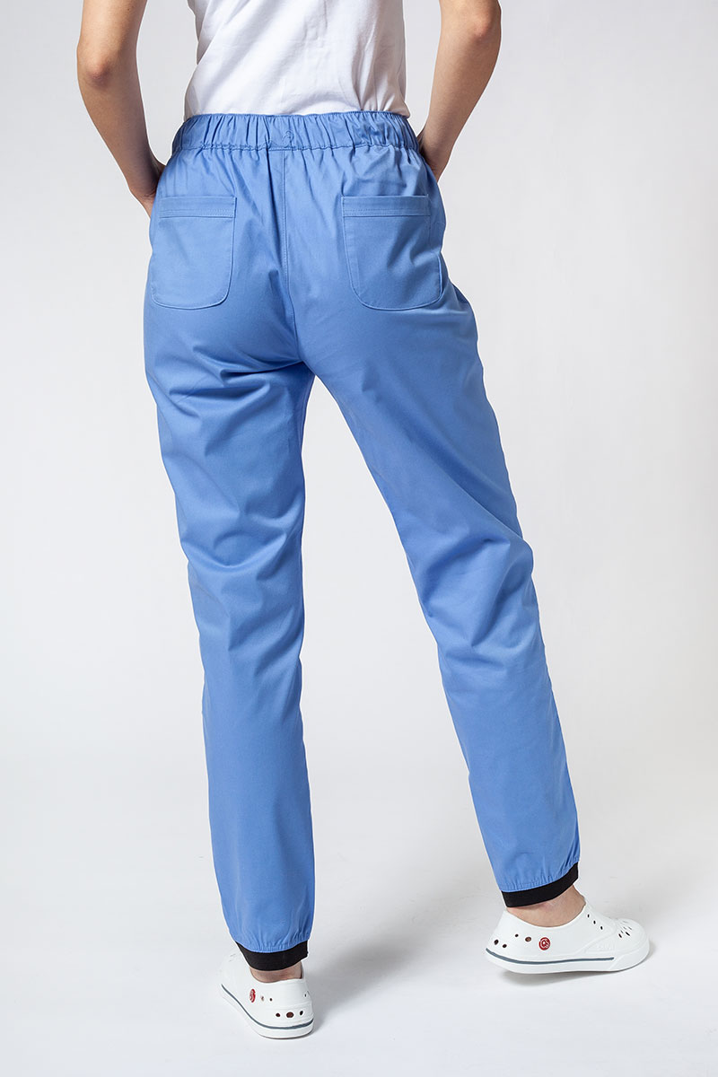 Women's Sunrise Uniforms Active Loose scrub trousers ceil blue-1