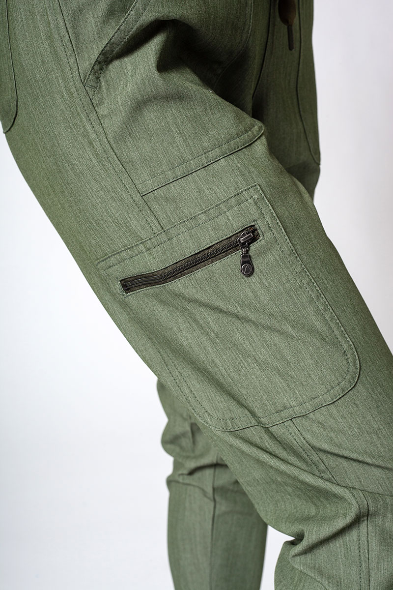 Adar Uniforms scrubs set Ultimate (with Sweetheart top – elastic) heather olive-10