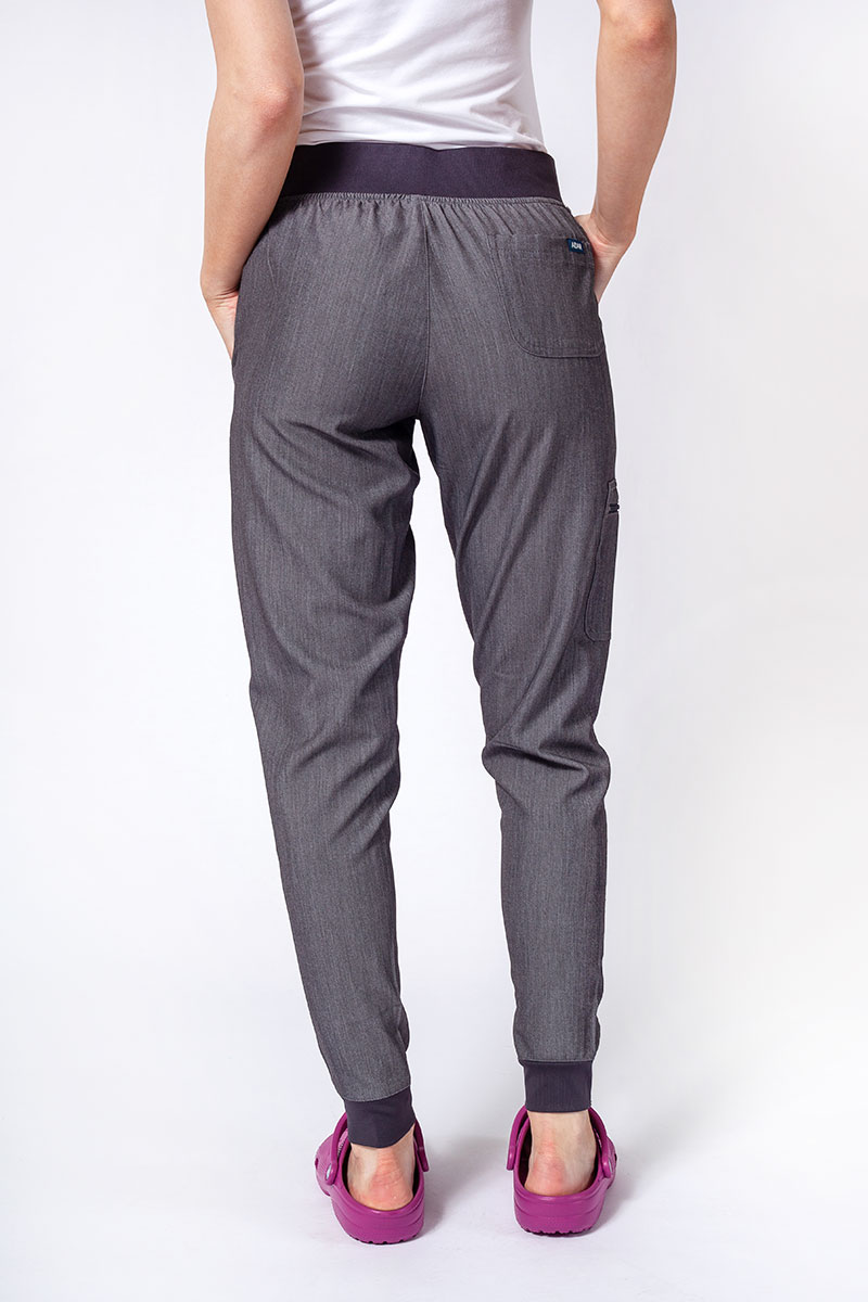 Adar Uniforms scrubs set Ultimate (with Sweetheart top – elastic) heather gray-6