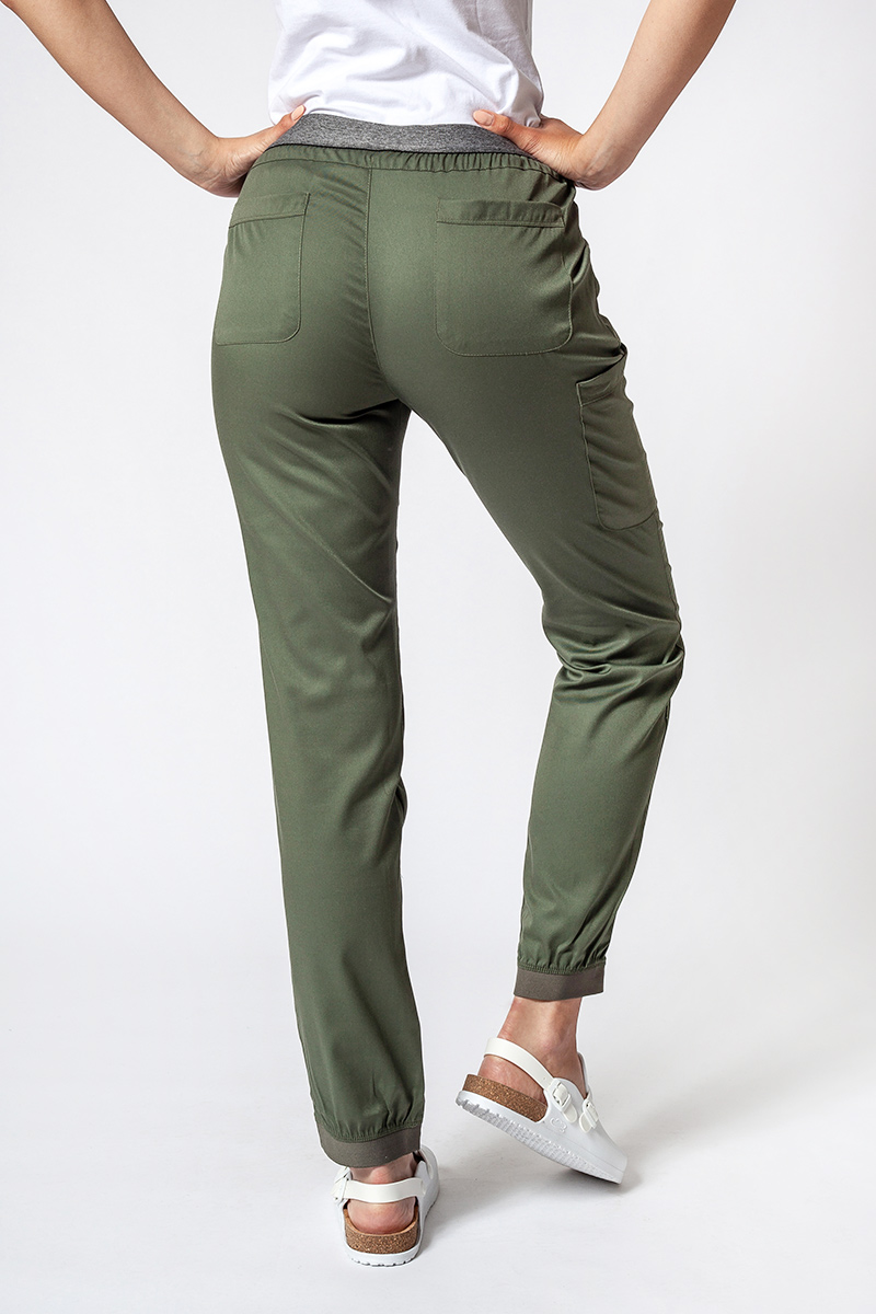 Women's Maevn Matrix Semi-jogger scrub trousers olive-1