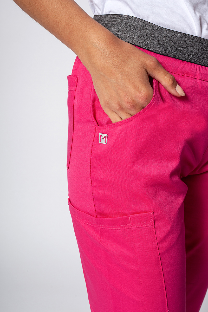 Women's Maevn Matrix Semi-jogger scrub trousers hot pink-3