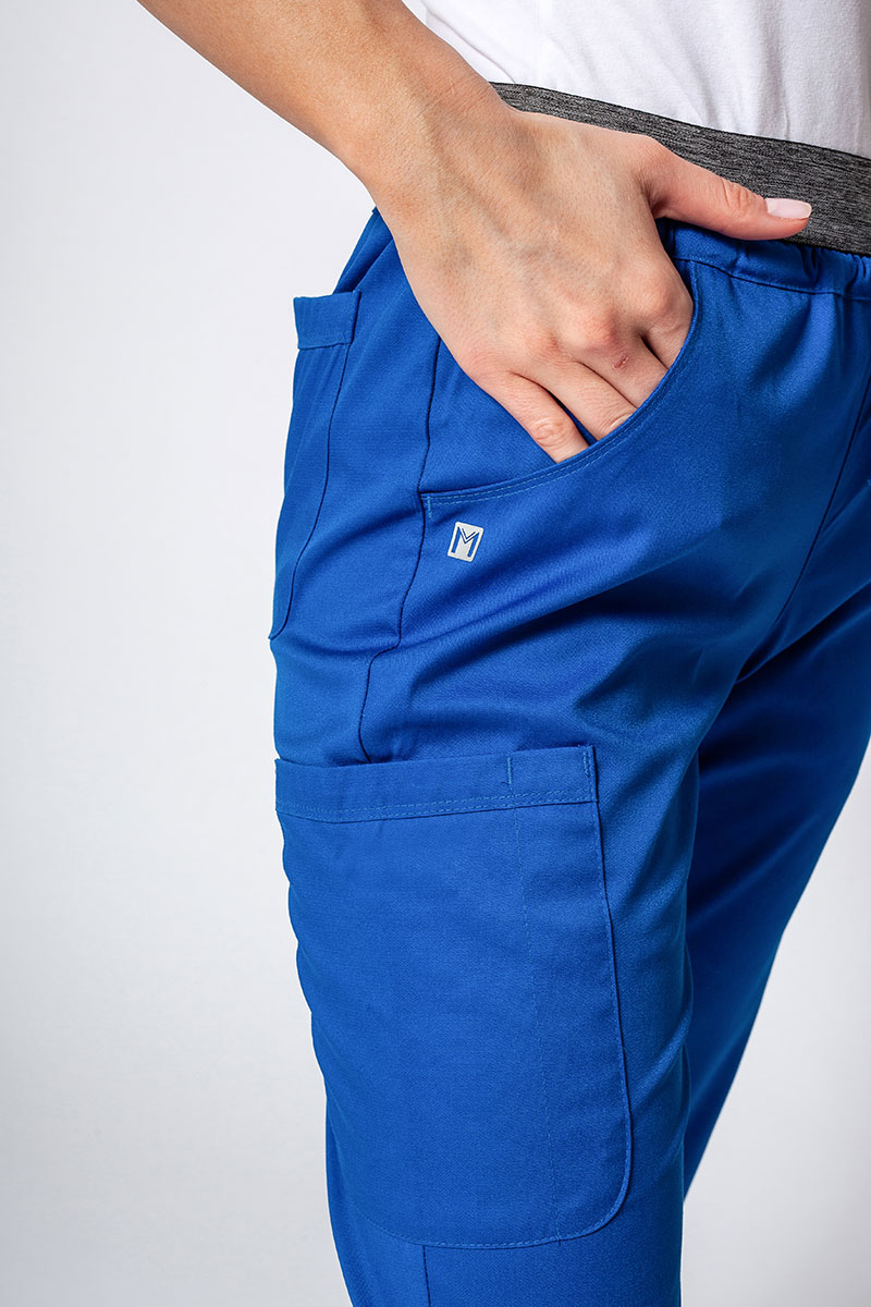 Women's Maevn Matrix Semi-jogger scrub trousers royal blue-3