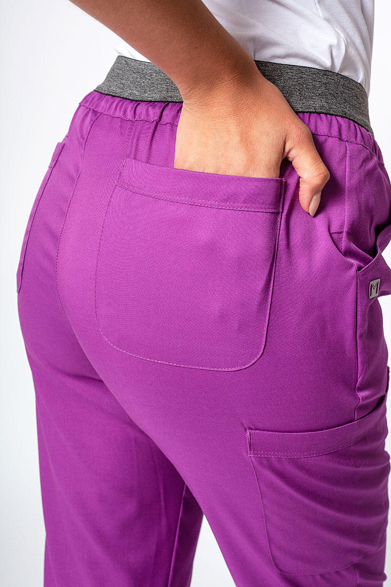 Women's Maevn Matrix Semi-jogger scrub trousers dahlia-4