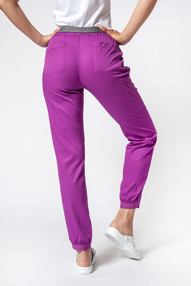 Women's Maevn Matrix Semi-jogger scrub trousers dahlia-1