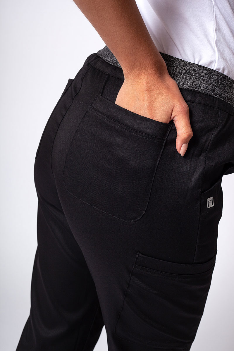 Women's Maevn Matrix Semi-jogger scrub trousers black-4