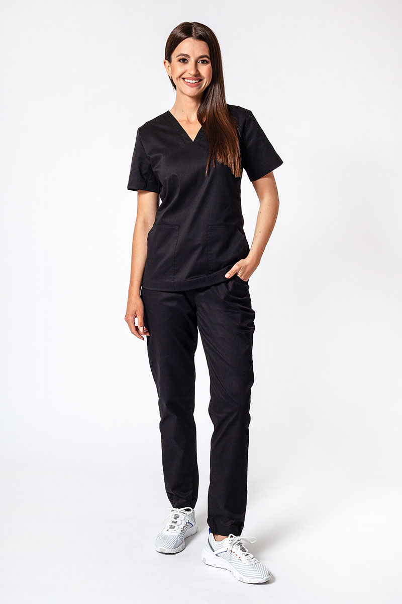 Women's Sunrise Uniforms Active Loose scrub trousers black-6