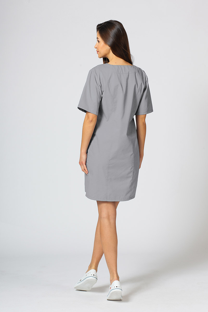 Women’s Sunrise Uniforms classic scrub dress pewter-1