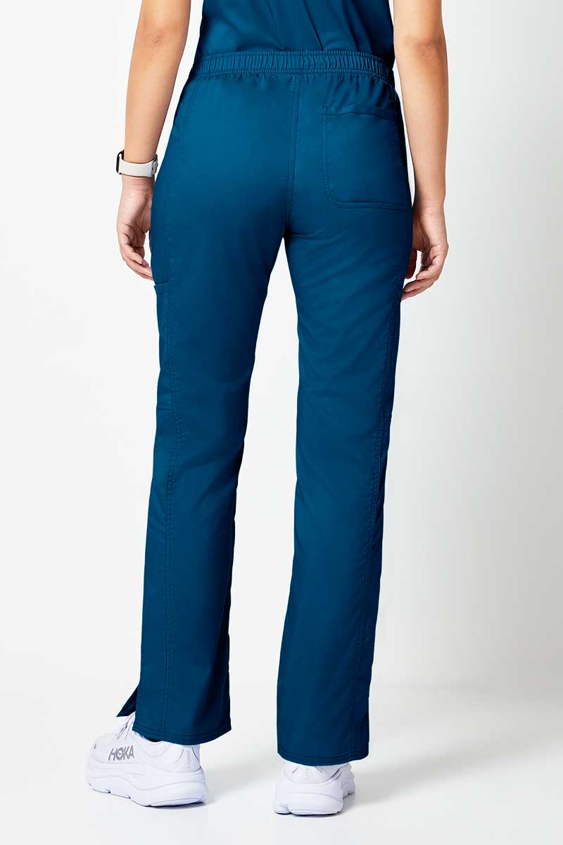Women's Cherokee Revolution Flare Leg scrub trousers caribbean blue-1