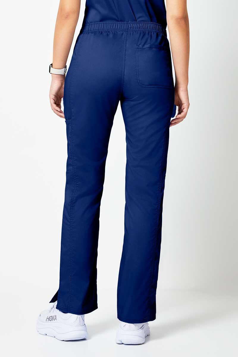 Women's Cherokee Revolution Flare Leg scrub trousers navy-1