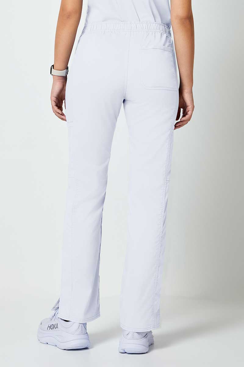 Women's Cherokee Revolution Flare Leg scrub trousers white-1