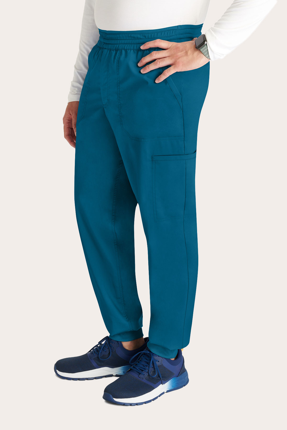 Men’s Cherokee Revolution Jogger scrub trousers caribbean blue-3