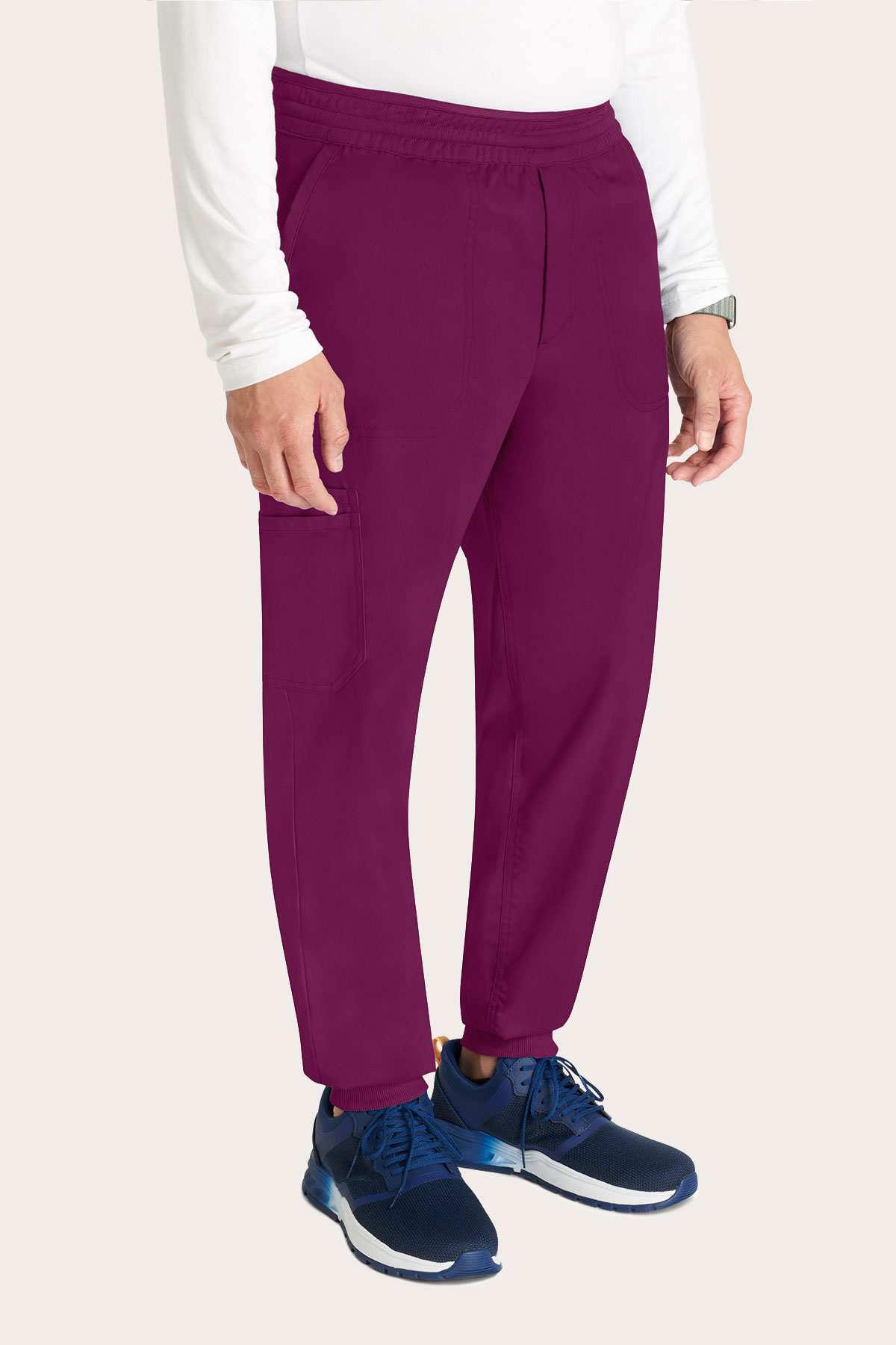 Men’s Cherokee Revolution Jogger scrub trousers wine-2