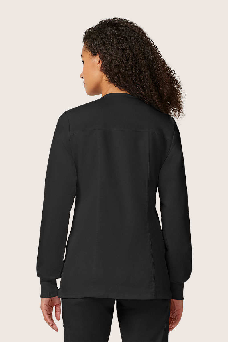 Women's Cherokee Revolution Snap scrub top black-1