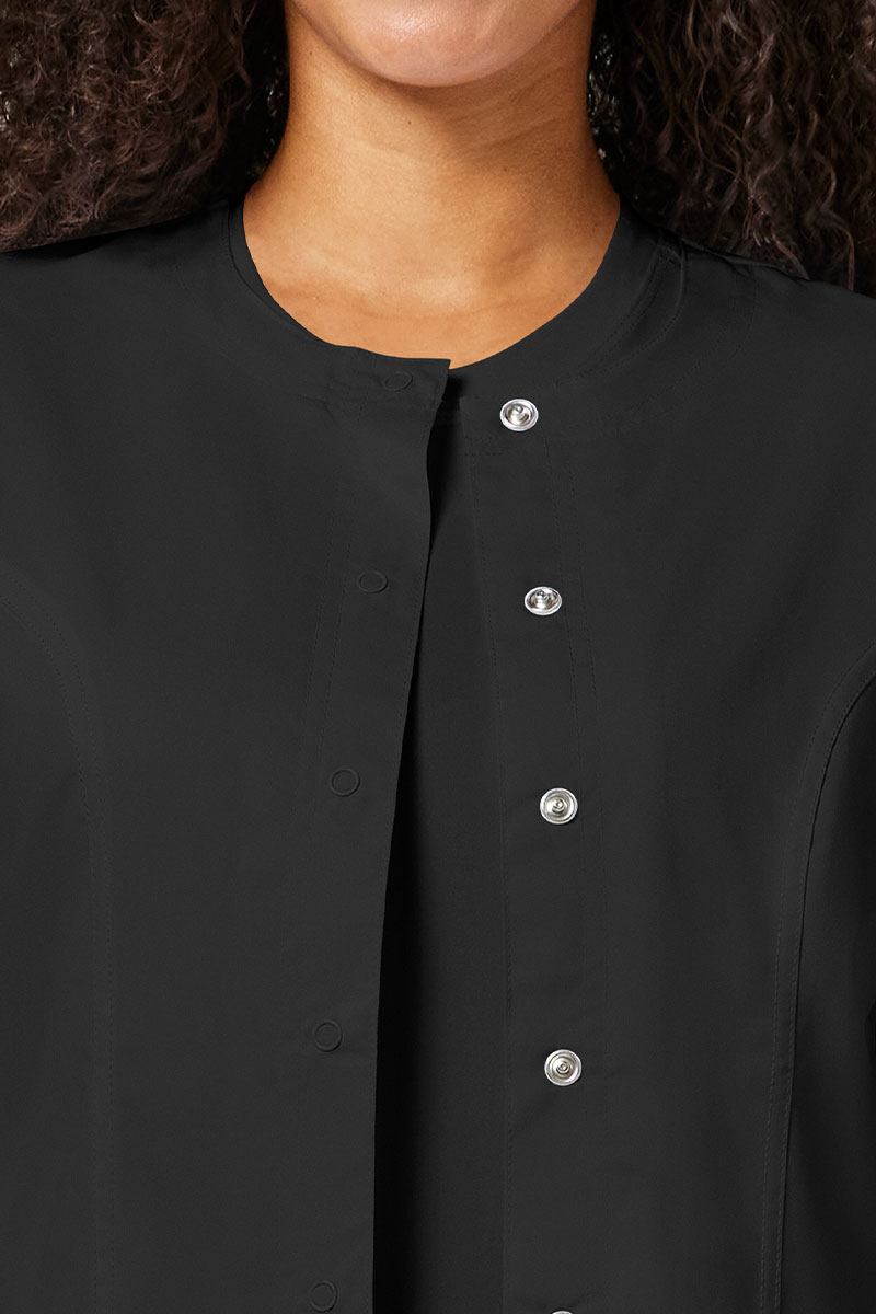 Women's Cherokee Revolution Snap scrub top black-2