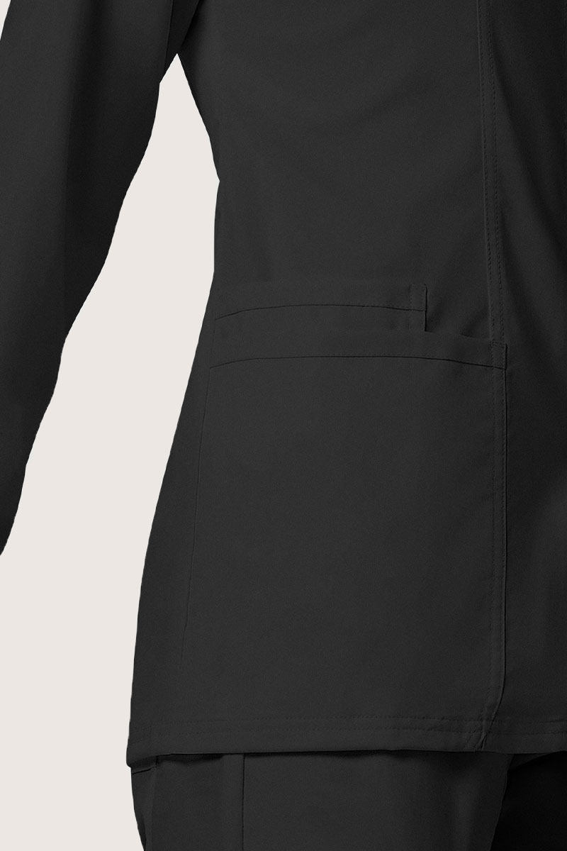 Women's Cherokee Revolution Snap scrub top black-5