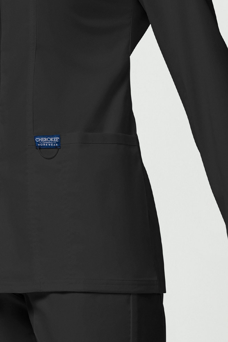 Women's Cherokee Revolution Snap scrub top black-6