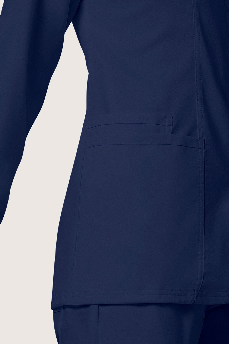 Women's Cherokee Revolution Snap scrub top navy-5