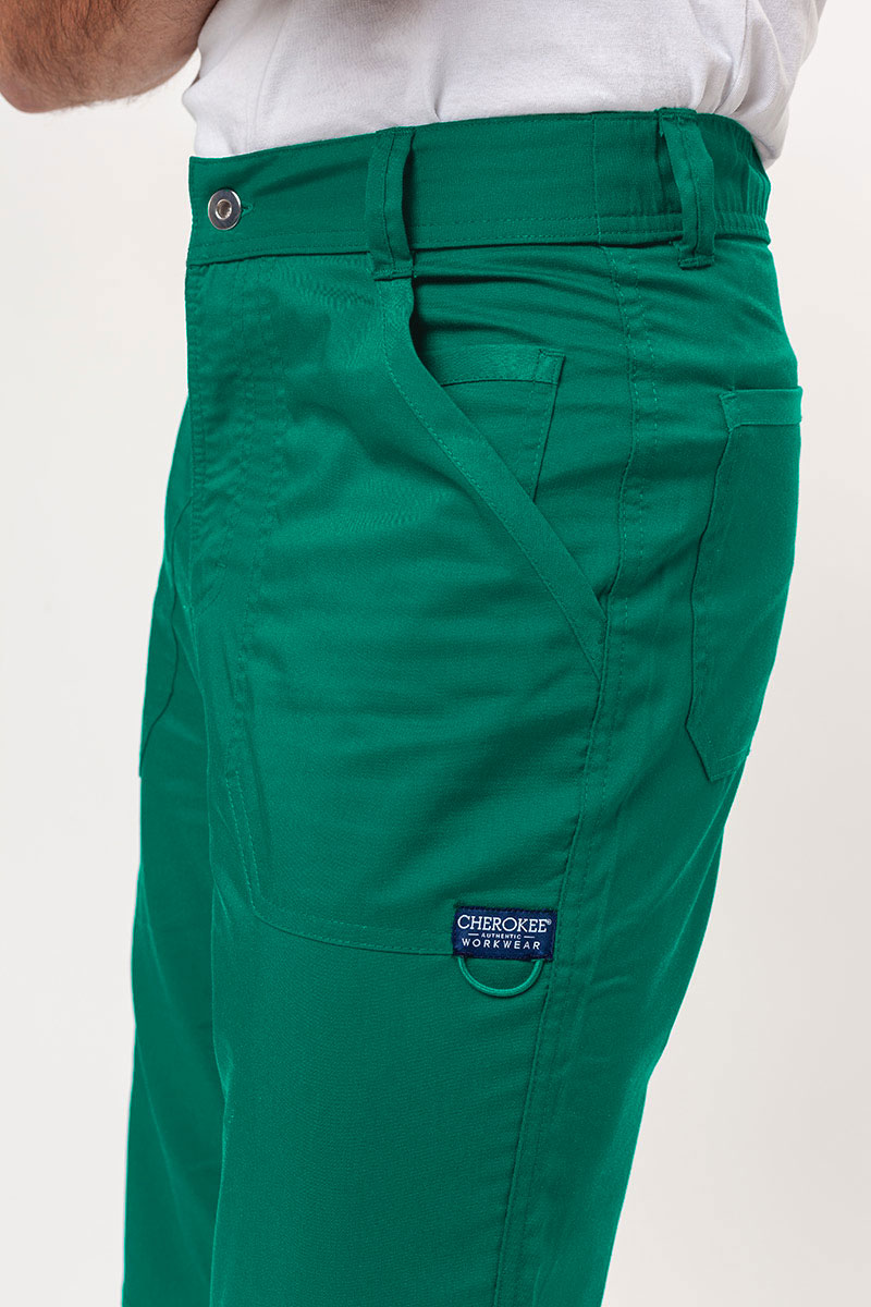 Men’s Cherokee Revolution Fly Cargo scrub trousers hunter green-3