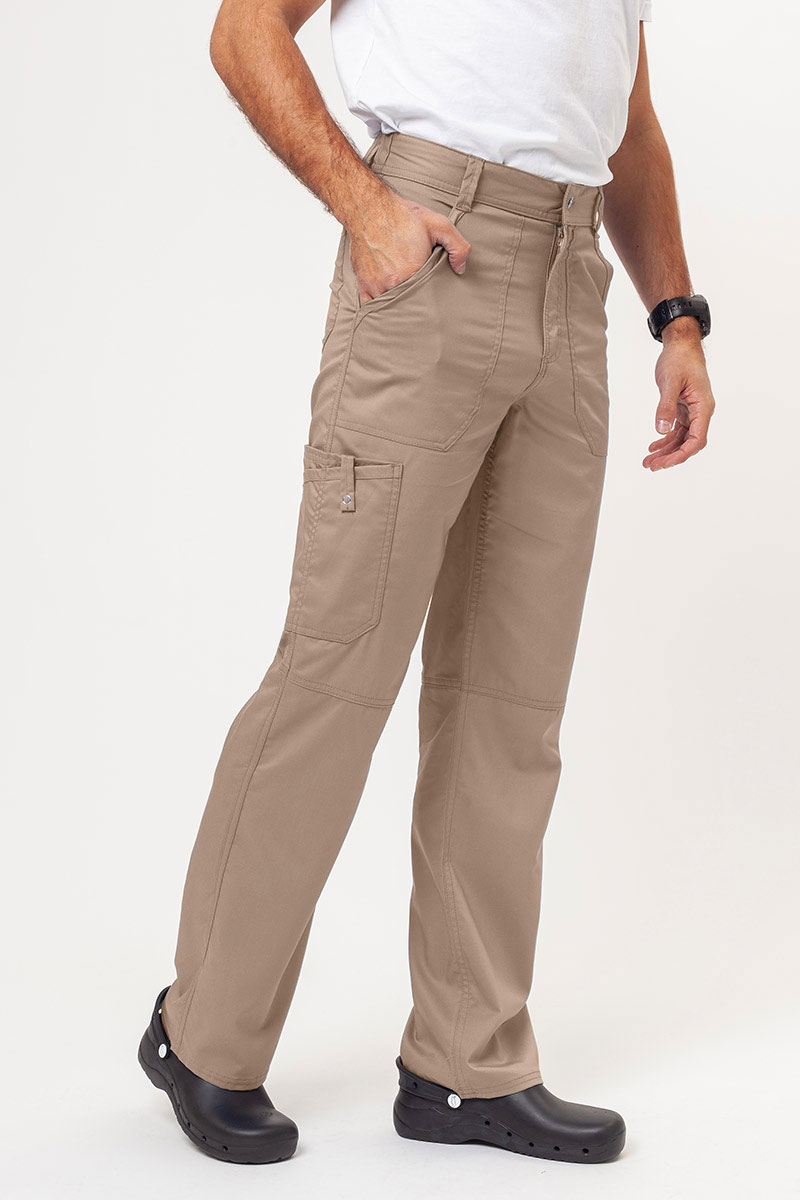 Men's Cherokee Revolution scrubs set (V-neck top, Fly Cargo trousers) khaki-6