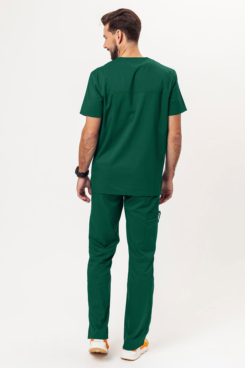 Men's Cherokee Revolution V-neck scrub top hunter green-5