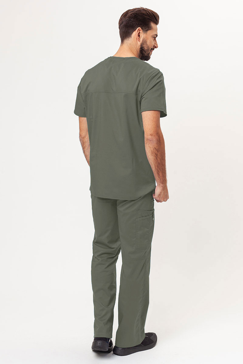 Men's Cherokee Revolution V-neck scrub top olive-6