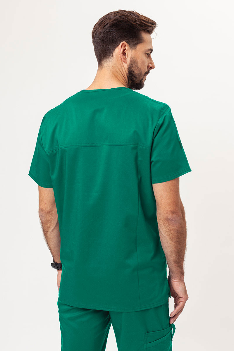 Men's Cherokee Revolution V-neck scrub top hunter green-1
