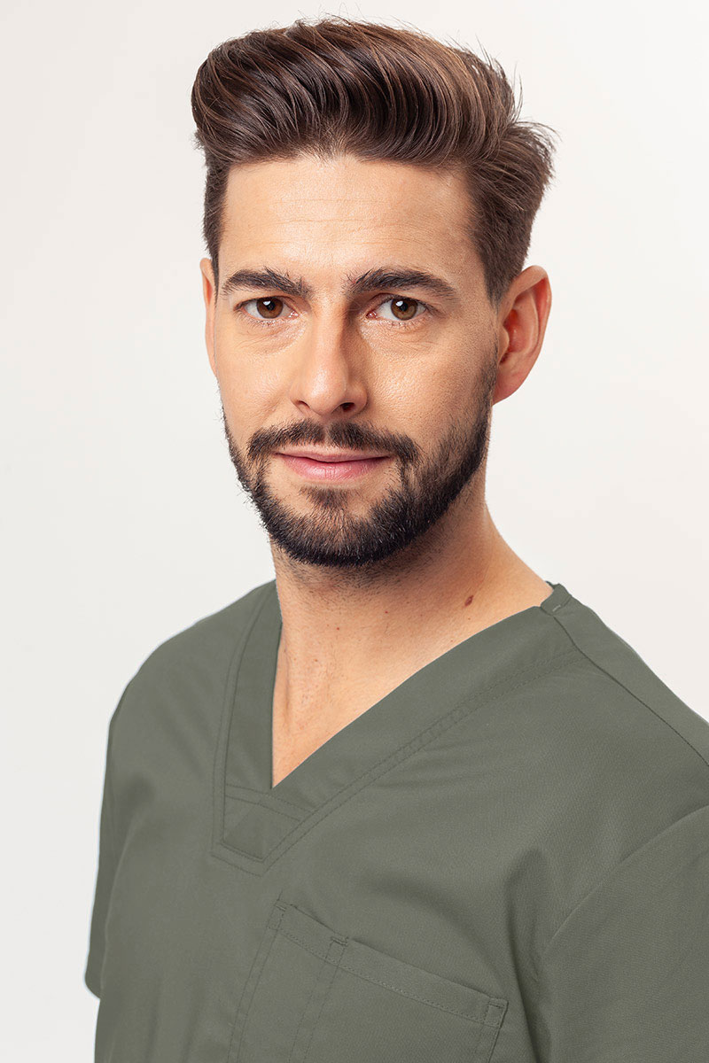 Men's Cherokee Revolution V-neck scrub top olive-2