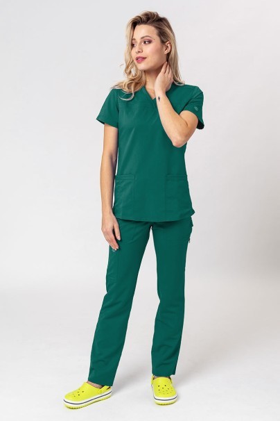 Women’s Dickies Balance V-Neck scrub top hunter green-6