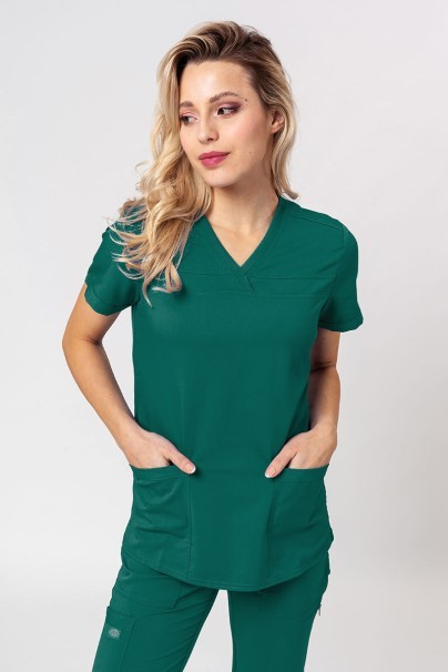 Women's Dickies Balance scrubs set (V-neck top, Mid Rise trousers) green-2