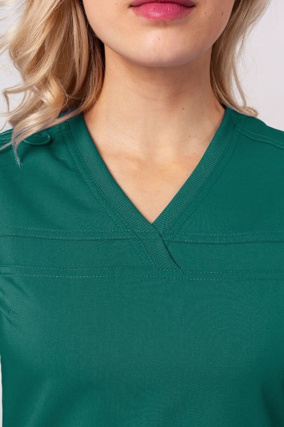 Women’s Dickies Balance V-Neck scrub top hunter green-2