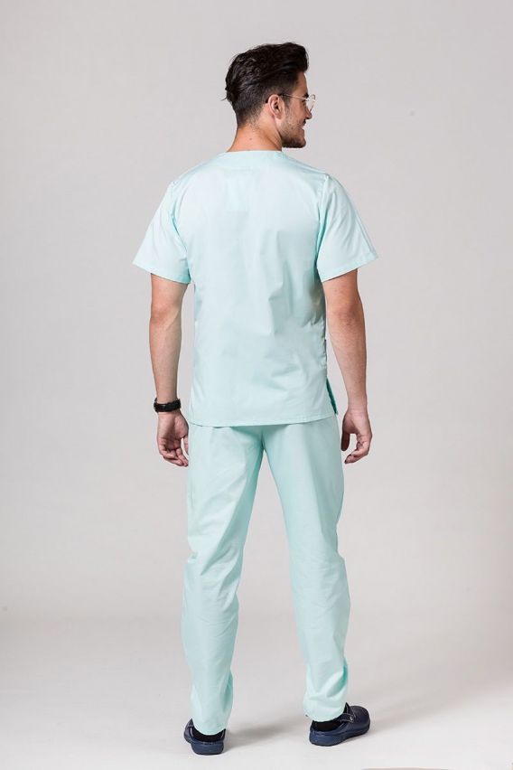 Men’s Sunrise Uniforms Basic Classic scrubs set (Standard top, Regular trousers) mint-1