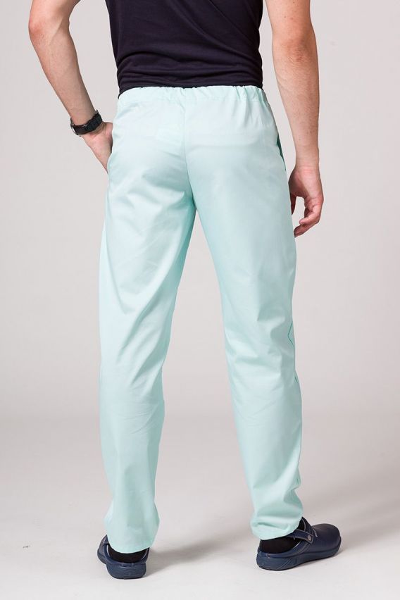 Men’s Sunrise Uniforms Basic Classic scrubs set (Standard top, Regular trousers) mint-7