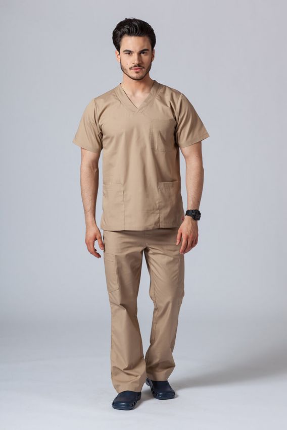 Men's Maevn Red Panda scrub top khaki-4