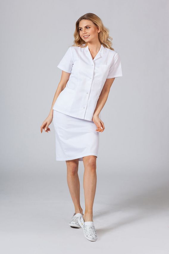 Sunrise Uniforms long scrubs skirt white (elastic)-4