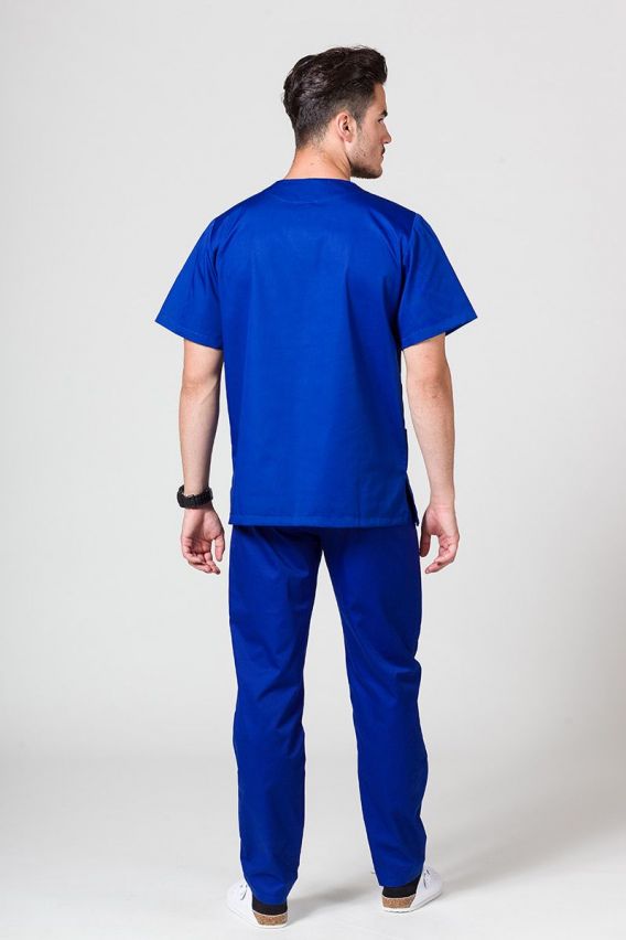 Men's Sunrise Uniforms Basic Standard scrub top galaxy blue-5