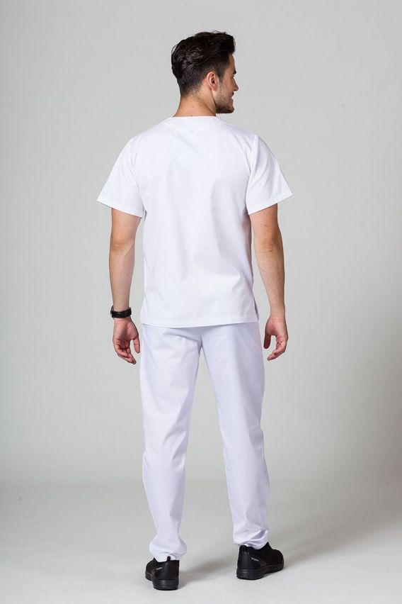 Men's Sunrise Uniforms Basic Standard scrub top white-5