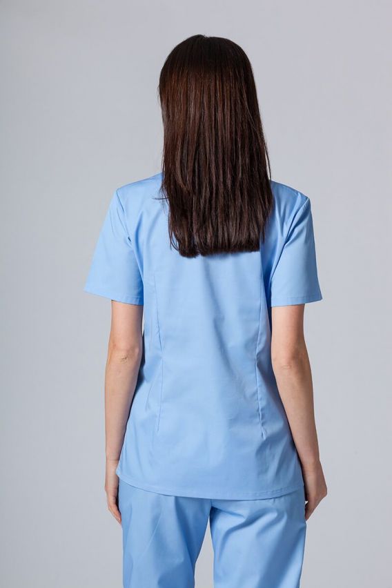Women's Sunrise Uniforms Basic Light scrub top ceil blue-1