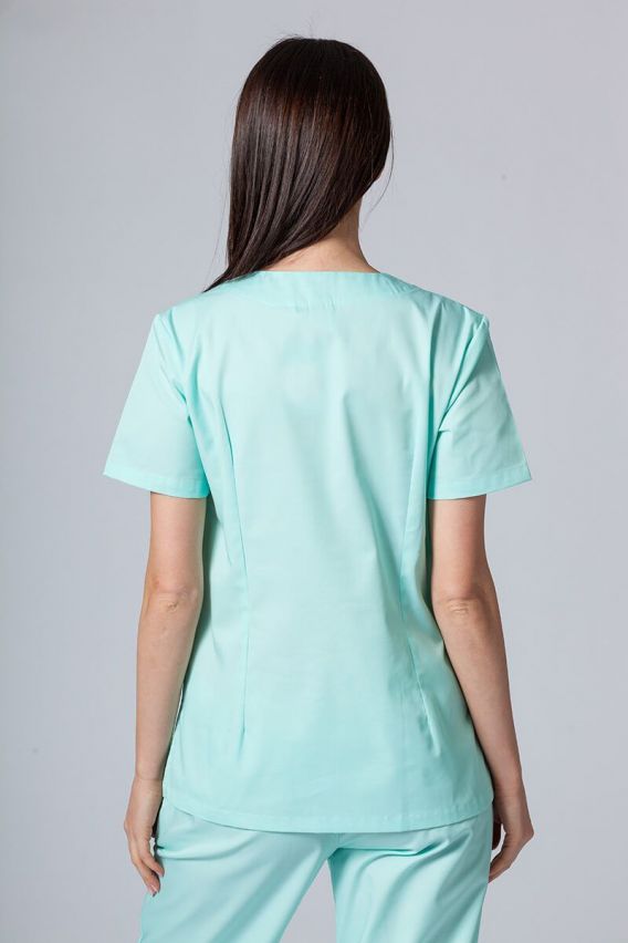 Women's Sunrise Uniforms Basic Light scrub top mint-2