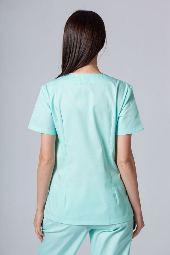 Women's Sunrise Uniforms Basic Light scrub top mint-1