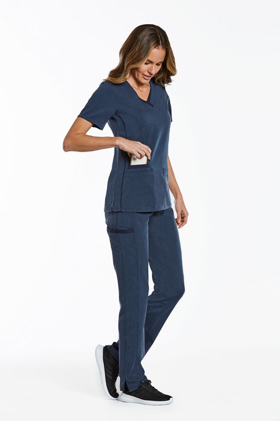 Women’s Maevn Matrix Pro scrub top heather navy-2